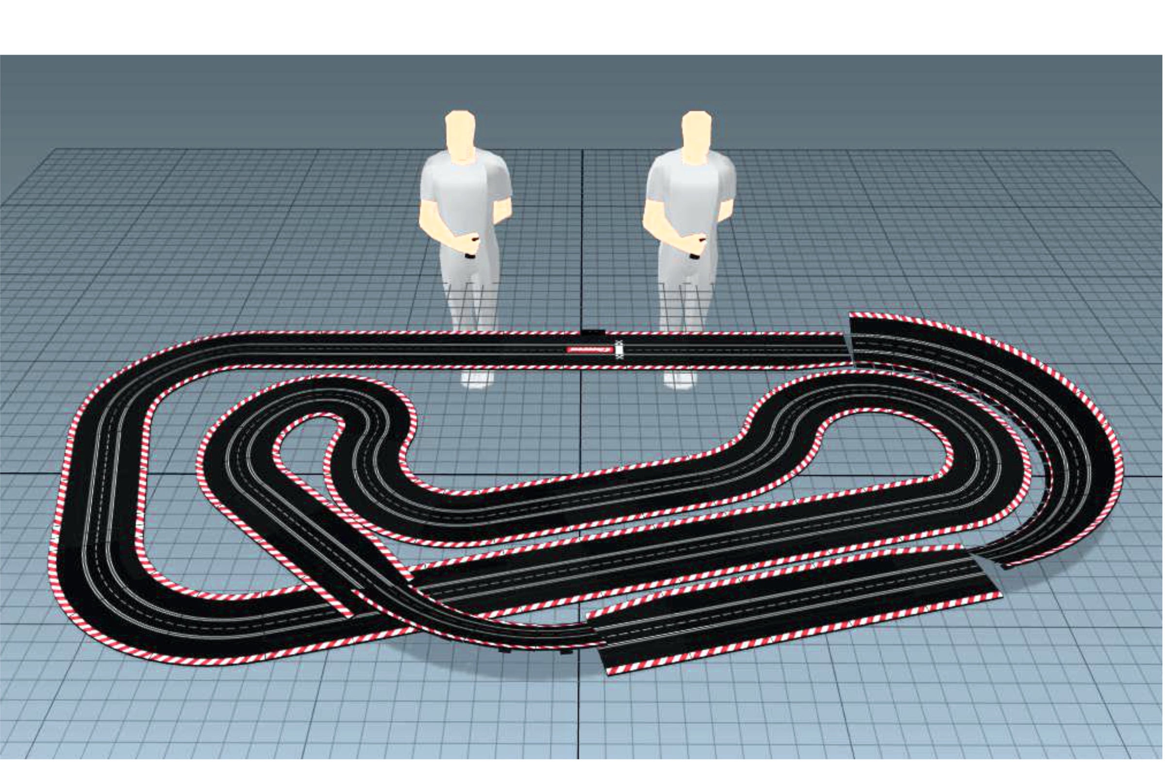 Oval slot car track store